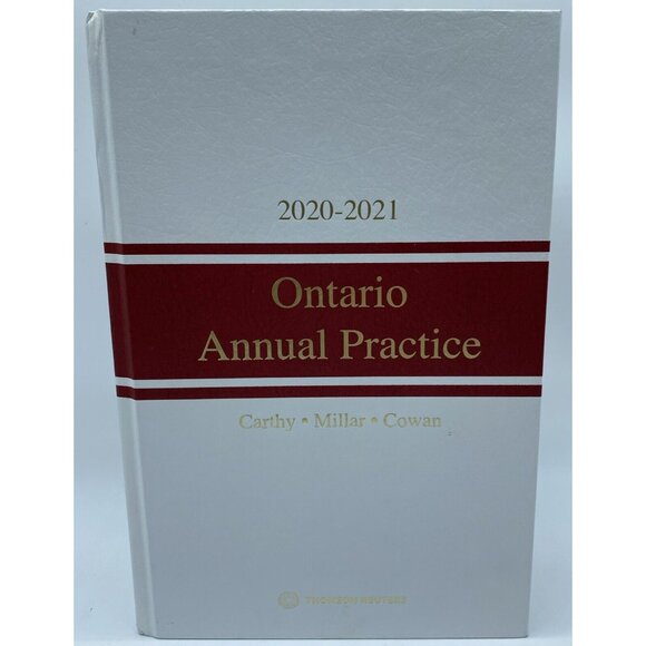 Ontario Annual Practice 2020-2021 Thomson Reuters Hardcover Book Law Canada - Picture 14 of 14